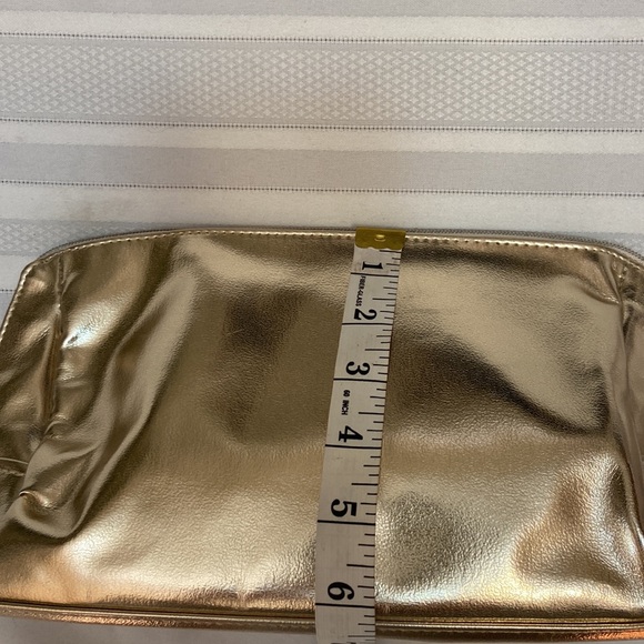 LANCÔME Cosmetics Womens Gold Metallic Bag - New Unused - Picture 9 of 9